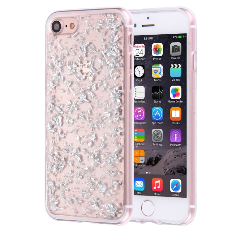 For  iPhone 8 & 7  Scattered Platinum Pattern TPU Protective Case