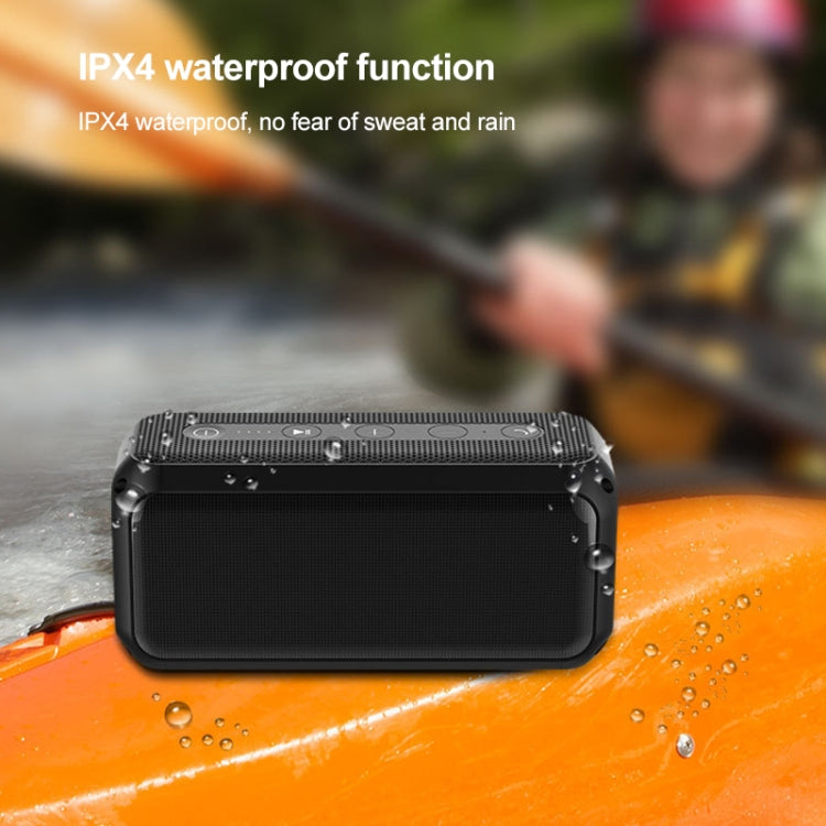 EBS-307 20W High-power Portable Subwoofer Waterproof Wireless Bluetooth Speaker(Black)