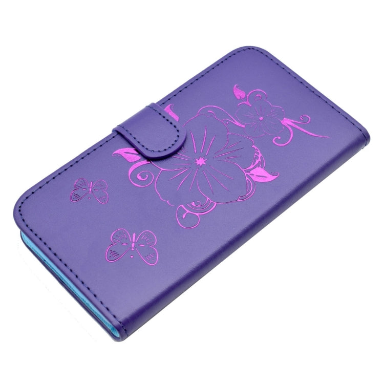 For  iPhone 8 & 7  Bronzing Butterfly Pattern Horizontal Flip PU Leather Case with Holder & Card Slots & Wallet