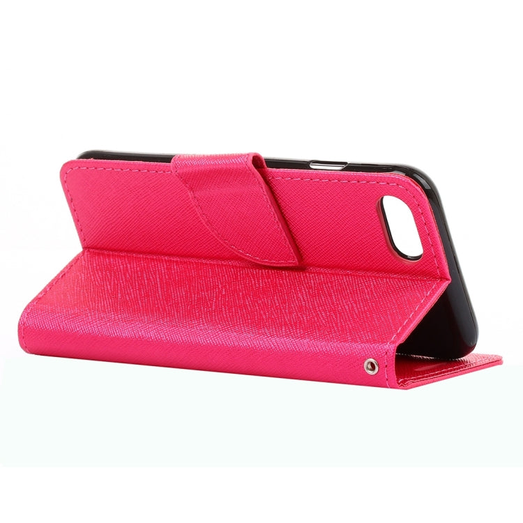 For  iPhone 8 & 7  Cross Texture Horizontal Flip Leather Case with Holder & Card Slots & Wallet