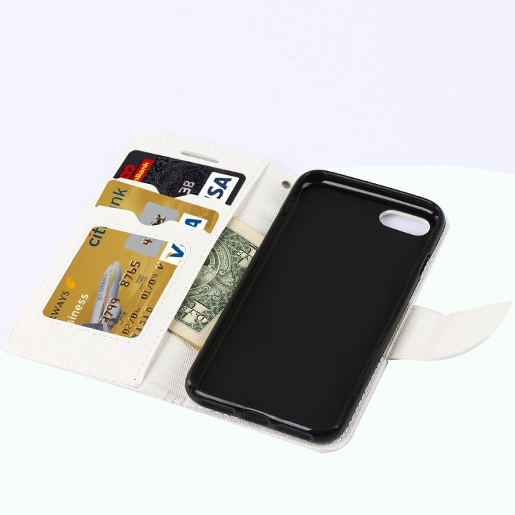 For  iPhone 8 & 7  Cross Texture Horizontal Flip Leather Case with Holder & Card Slots & Wallet