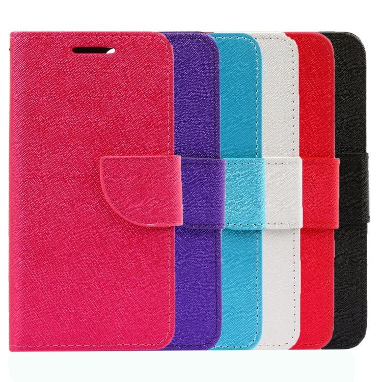 For  iPhone 8 & 7  Cross Texture Horizontal Flip Leather Case with Holder & Card Slots & Wallet