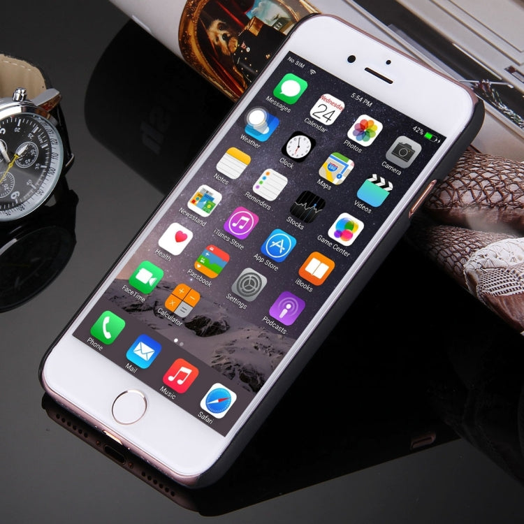 For  iPhone 8 & 7  Embossed Flowers Pattern Plastic Protective Case