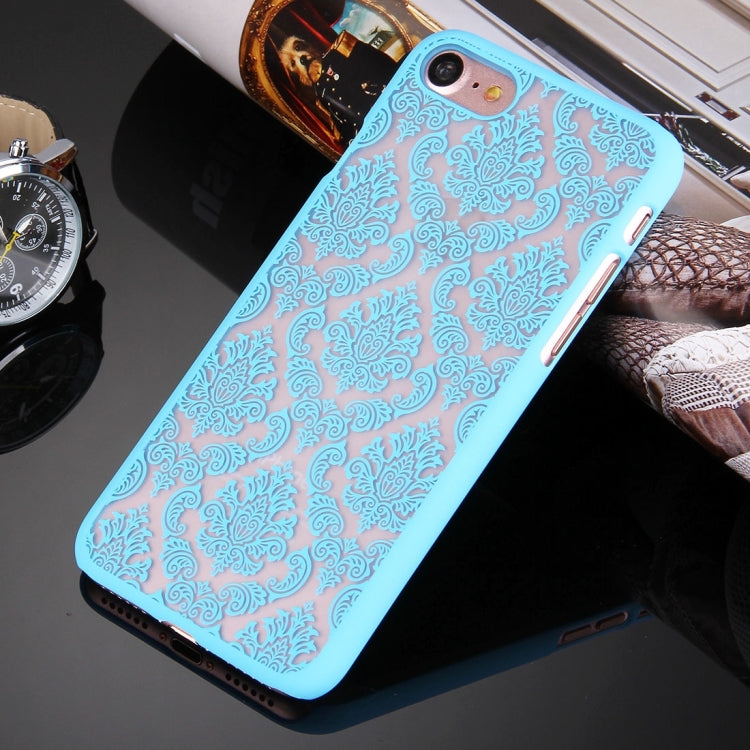 For  iPhone 8 & 7  Embossed Flowers Pattern Plastic Protective Case