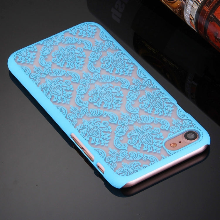 For  iPhone 8 & 7  Embossed Flowers Pattern Plastic Protective Case