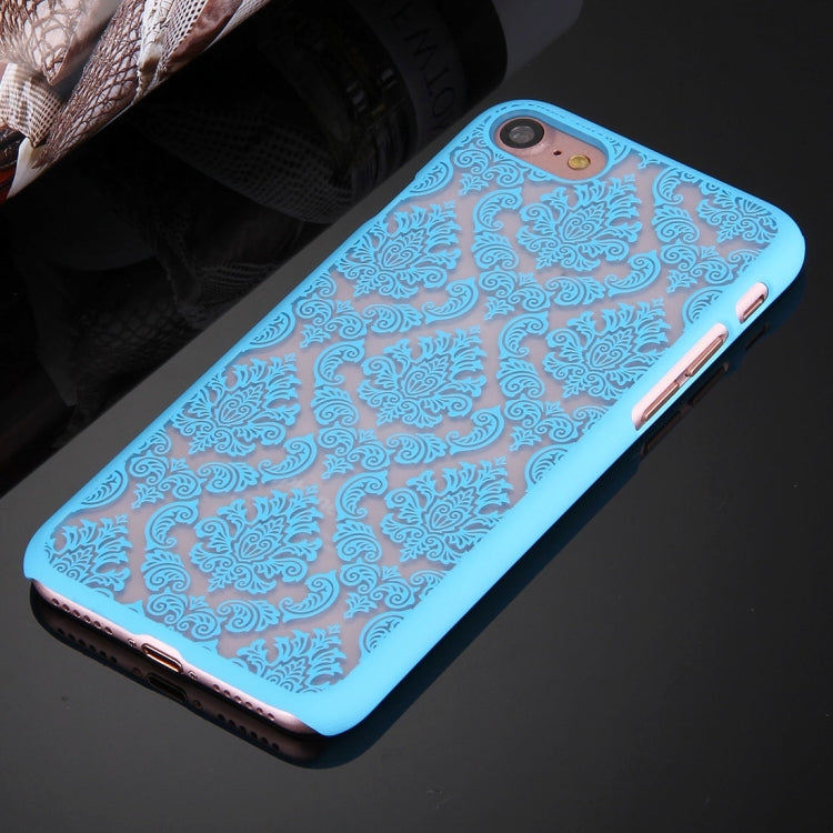 For  iPhone 8 & 7  Embossed Flowers Pattern Plastic Protective Case