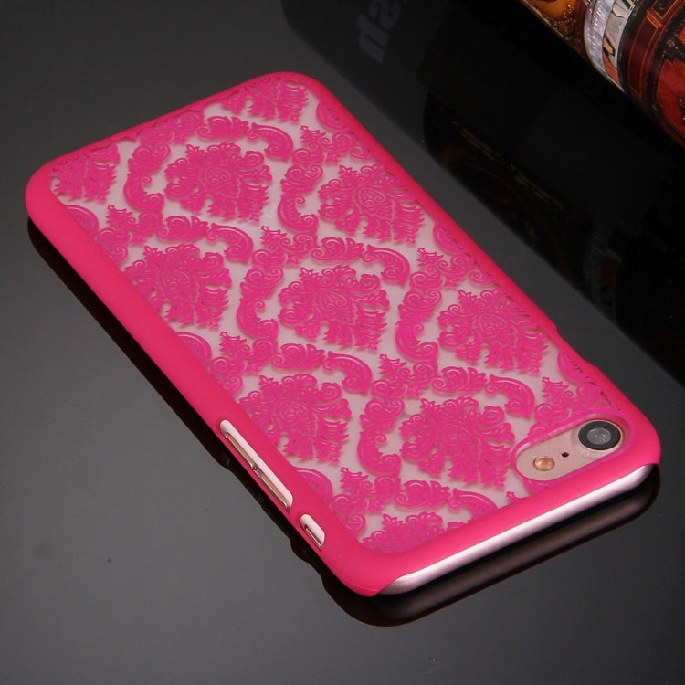 For  iPhone 8 & 7  Embossed Flowers Pattern Plastic Protective Case