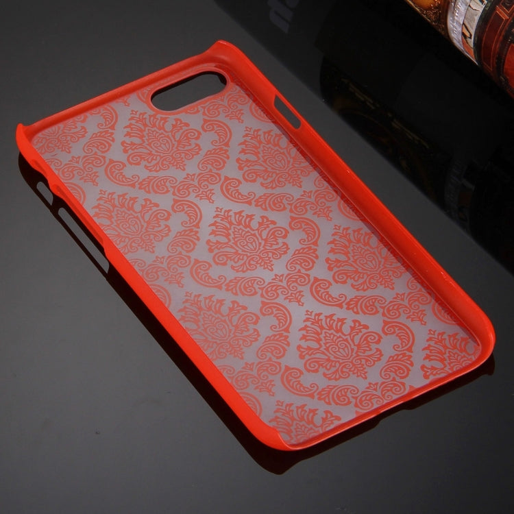 For  iPhone 8 & 7  Embossed Flowers Pattern Plastic Protective Case