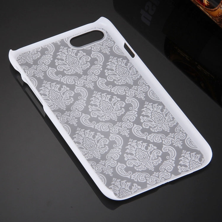 For  iPhone 8 & 7  Embossed Flowers Pattern Plastic Protective Case