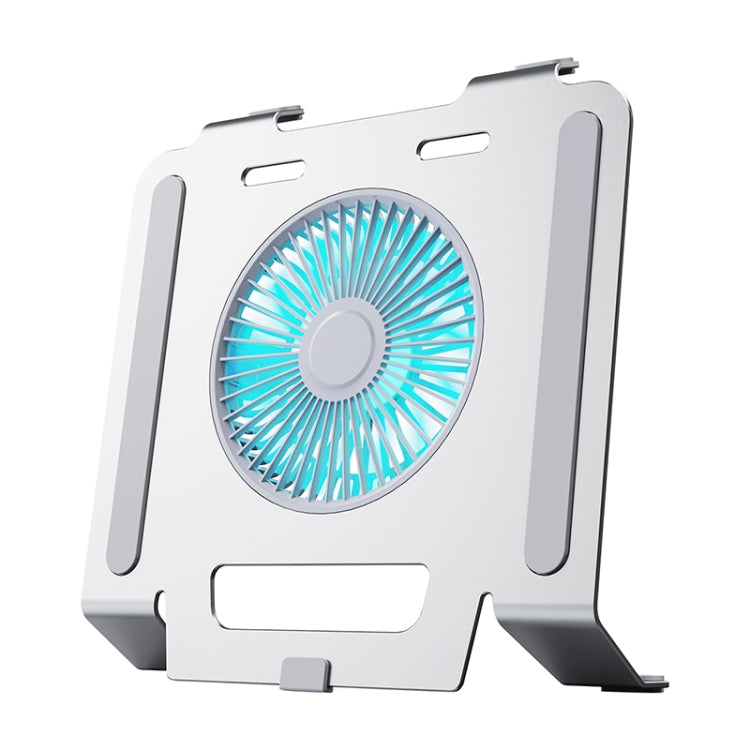 R-JUST HZ25 3.5W Aluminum Alloy Large Turbo Desktop Fan Cooling Laptop Stand