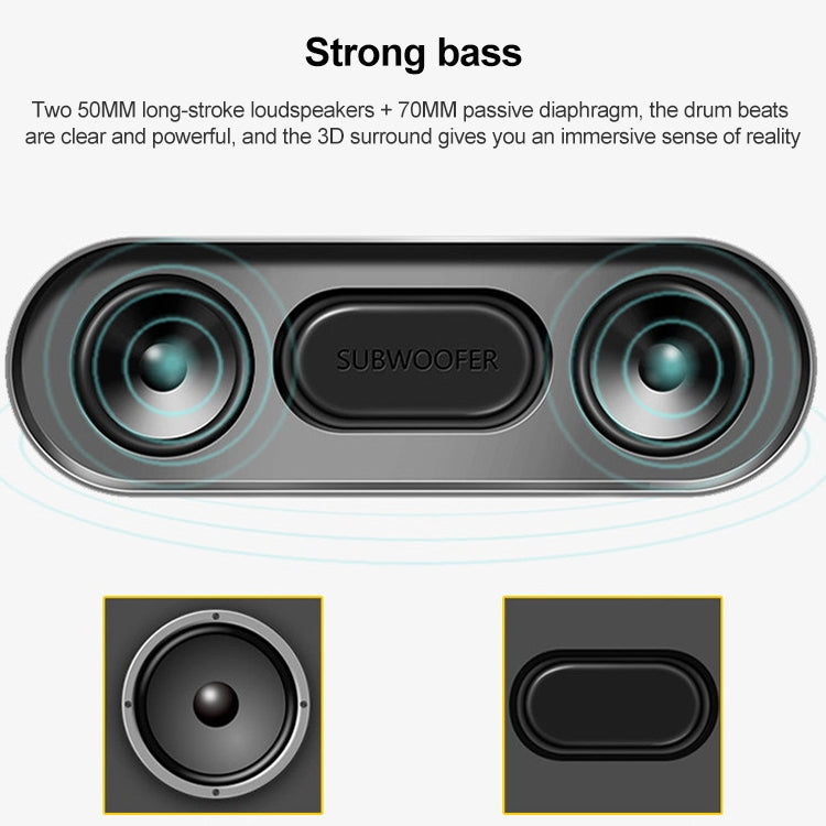 EBS-603 Portable Outdoor Waterproof TWS Audio 3D Surround Wireless Bluetooth Speaker (Black)
