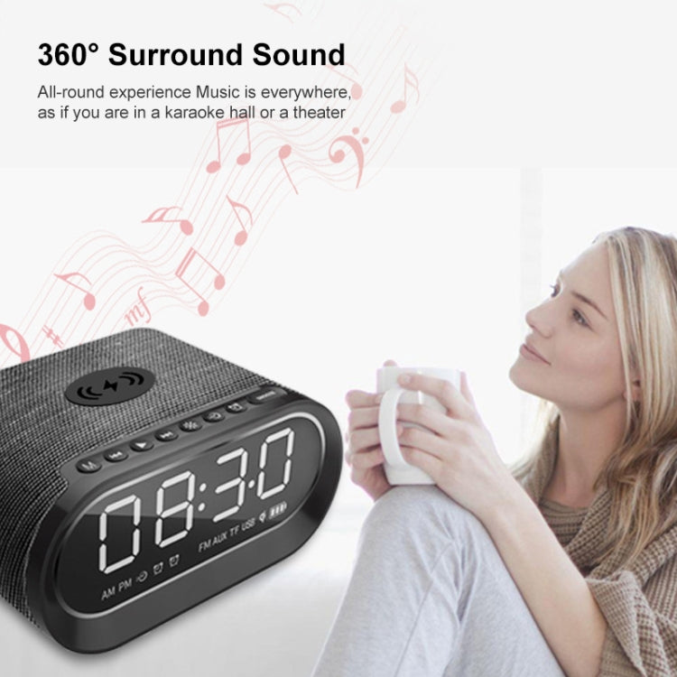 EBS-028 Wireless Charging Bluetooth Speaker Bluetooth 5.0 (Black)