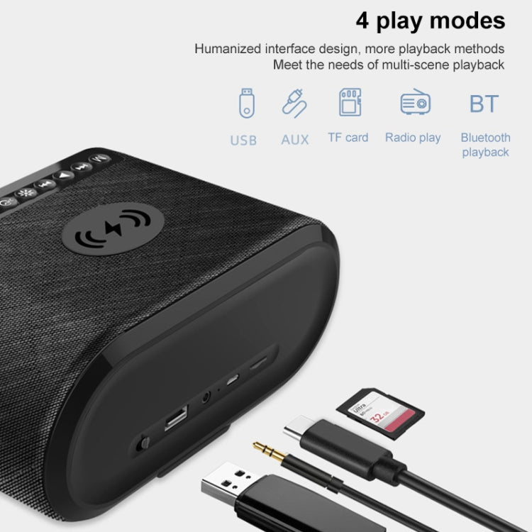 EBS-028 Wireless Charging Bluetooth Speaker Bluetooth 5.0 (Black)