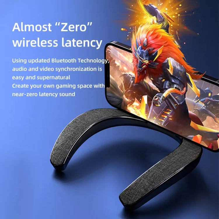 EBS-905 Portable Neck Stereo Wireless Bluetooth Speaker (Black)