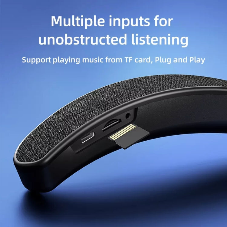 EBS-905 Portable Neck Stereo Wireless Bluetooth Speaker (Black)