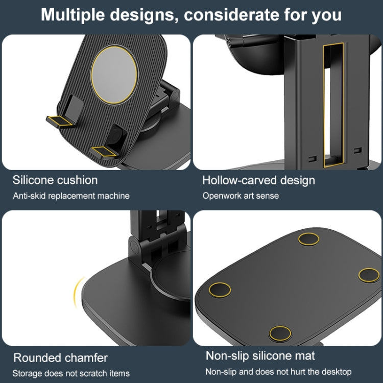 FD5 B028 Foldable Rotating Desktop Phone Tablet Holder