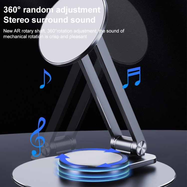 LK-T639 360 Degree Rotatable Foldable Magnetic Aluminum Alloy Desktop Phone Holder
