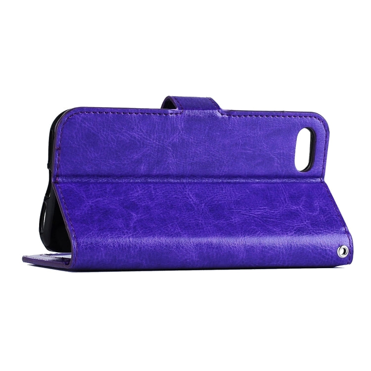 For  iPhone 8 & 7  Crazy Horse Texture Horizontal Flip Leather Case with Magnetic Buckle & Holder & Card Slots & Wallet & Photo Frame