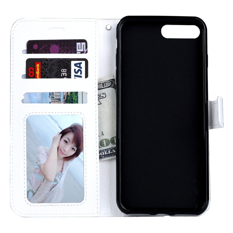 For  iPhone 8 & 7  Crazy Horse Texture Horizontal Flip Leather Case with Magnetic Buckle & Holder & Card Slots & Wallet & Photo Frame