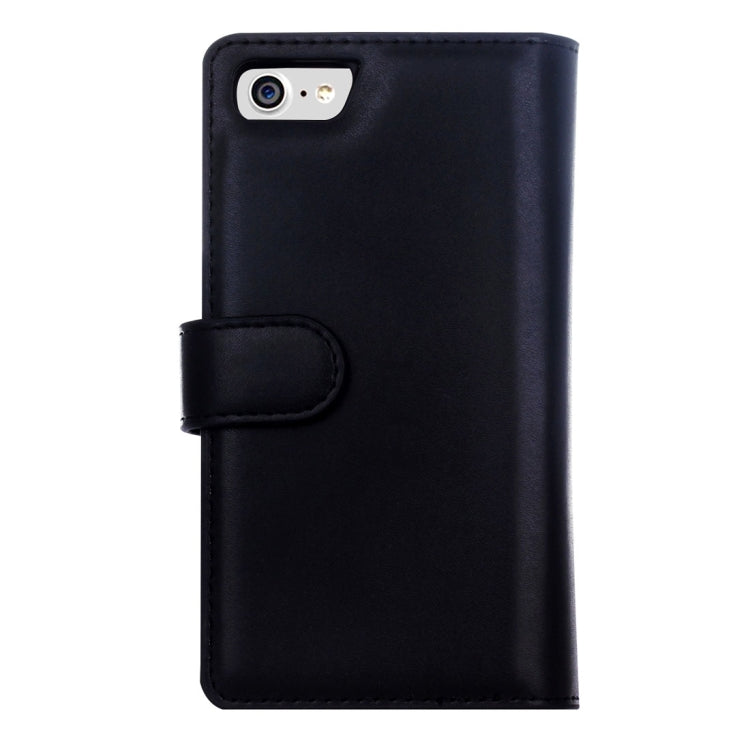 For  iPhone 8 & 7  Plain Weave Texture Zipper Horizontal Flip Leather Case with Detachable Back Protective Case & Card Slots & Wallet