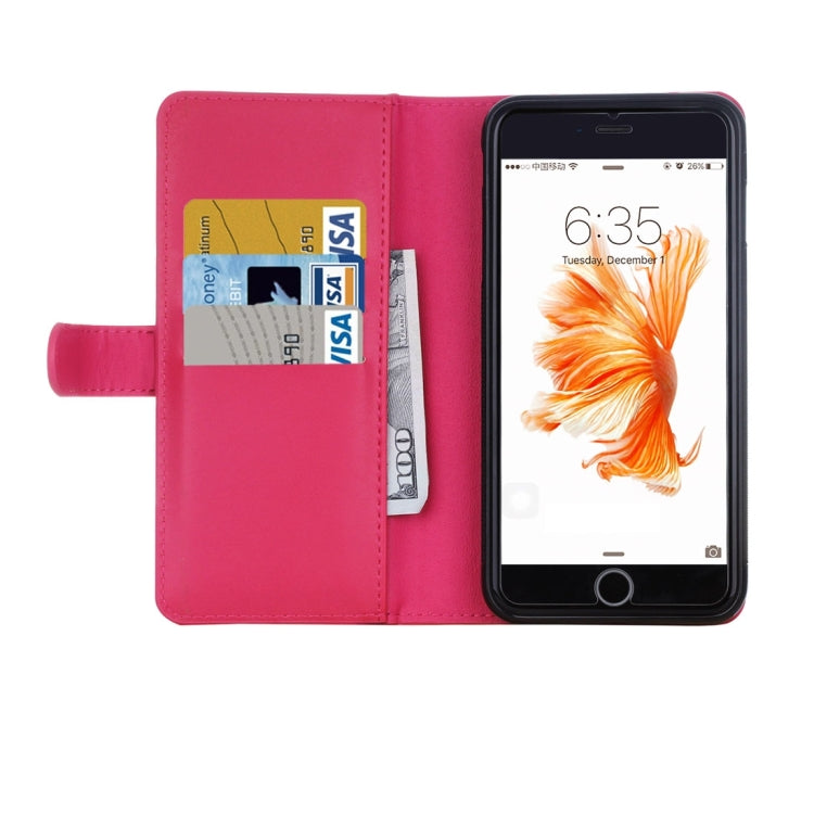 For  iPhone 8 & 7  Plain Weave Texture Zipper Horizontal Flip Leather Case with Detachable Back Protective Case & Card Slots & Wallet