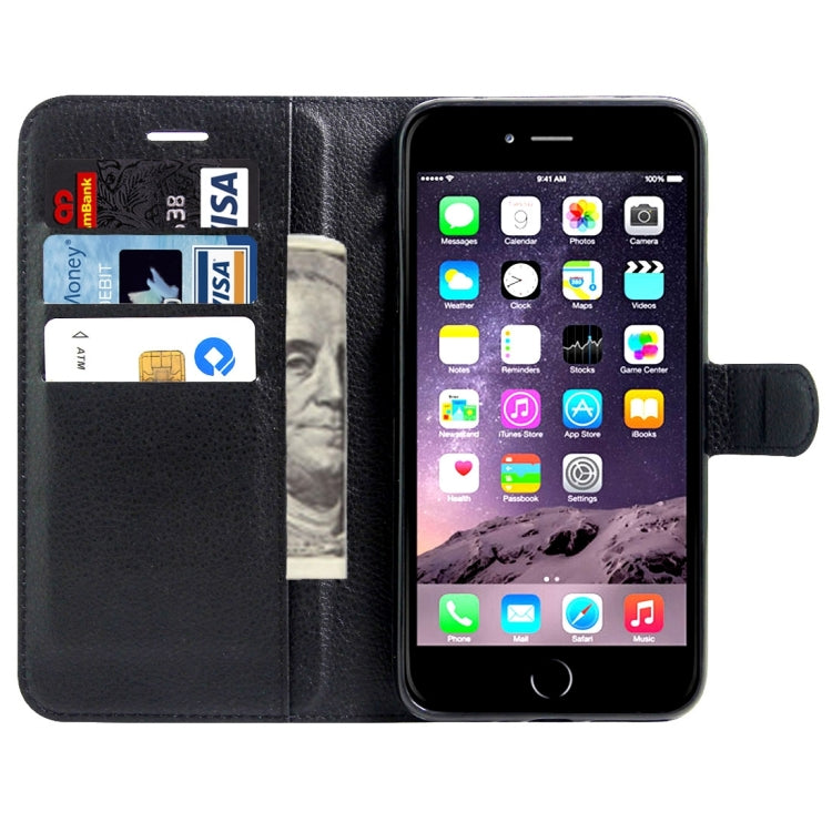 For  iPhone 8 & 7  Litchi Texture Horizontal Flip Leather Case with Magnetic Buckle & Holder & Card Slots & Wallet