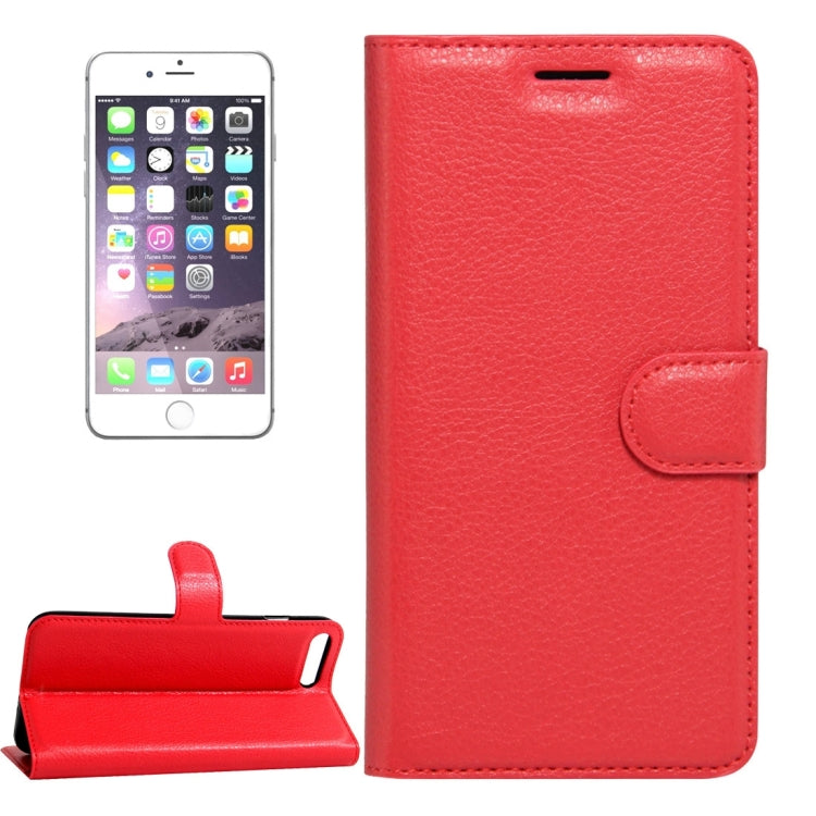 For  iPhone 8 & 7  Litchi Texture Horizontal Flip Leather Case with Magnetic Buckle & Holder & Card Slots & Wallet