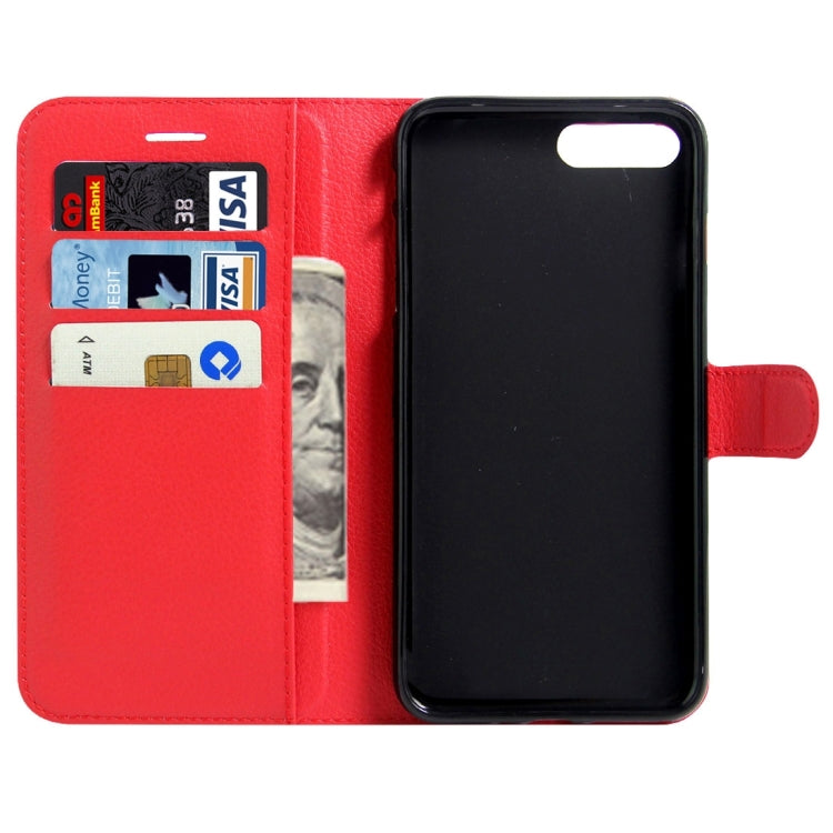 For  iPhone 8 & 7  Litchi Texture Horizontal Flip Leather Case with Magnetic Buckle & Holder & Card Slots & Wallet