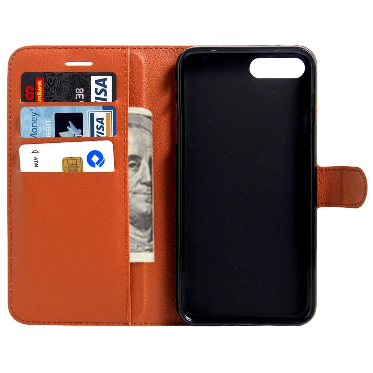 For  iPhone 8 & 7  Litchi Texture Horizontal Flip Leather Case with Magnetic Buckle & Holder & Card Slots & Wallet