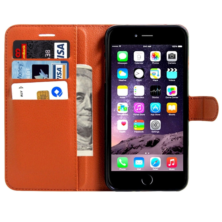 For  iPhone 8 & 7  Litchi Texture Horizontal Flip Leather Case with Magnetic Buckle & Holder & Card Slots & Wallet