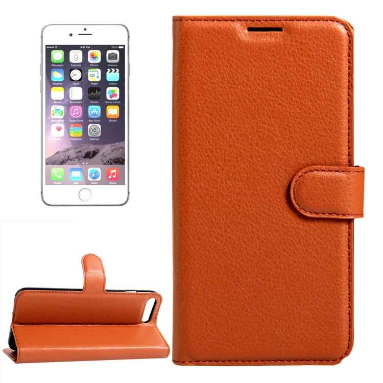 For  iPhone 8 & 7  Litchi Texture Horizontal Flip Leather Case with Magnetic Buckle & Holder & Card Slots & Wallet