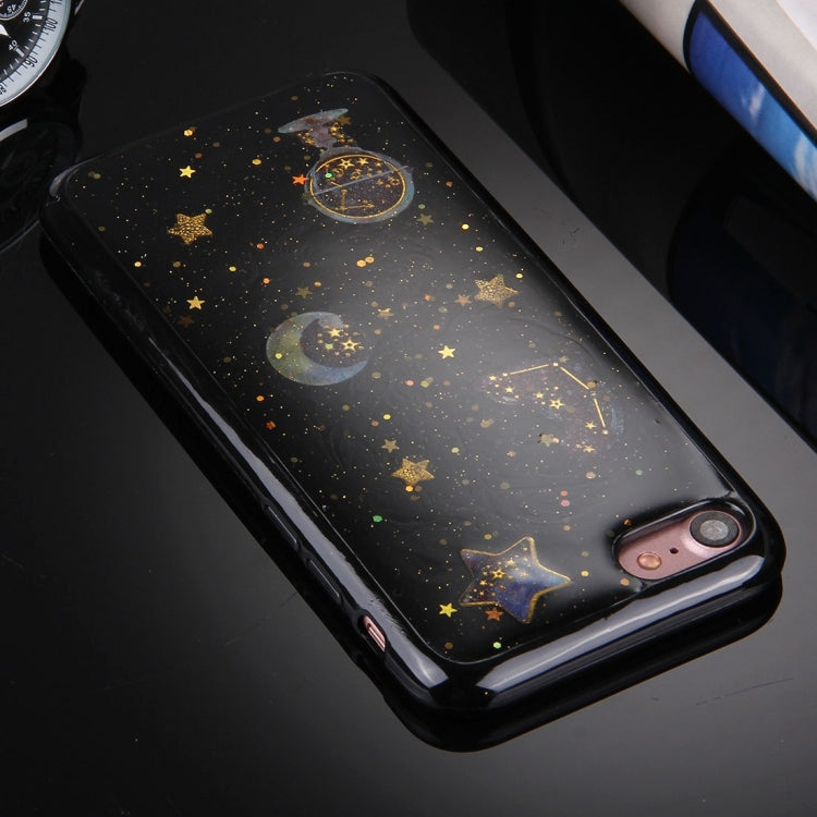 For  iPhone 8 & 7  Flash Powder Twinkling NightSky