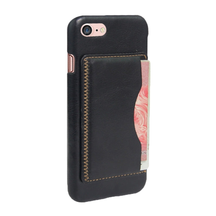 For  iPhone 8 & 7  Leather Case Back Shell Cover with Holder & Card Slot & Wallet