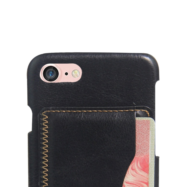 For  iPhone 8 & 7  Leather Case Back Shell Cover with Holder & Card Slot & Wallet