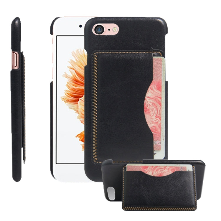 For  iPhone 8 & 7  Leather Case Back Shell Cover with Holder & Card Slot & Wallet