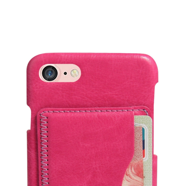 For  iPhone 8 & 7  Leather Case Back Shell Cover with Holder & Card Slot & Wallet