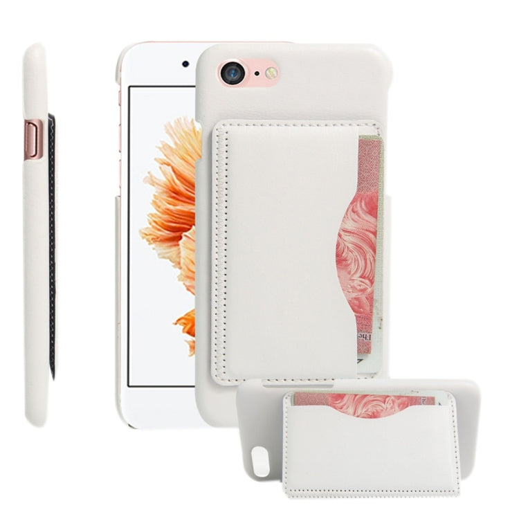 For  iPhone 8 & 7  Leather Case Back Shell Cover with Holder & Card Slot & Wallet