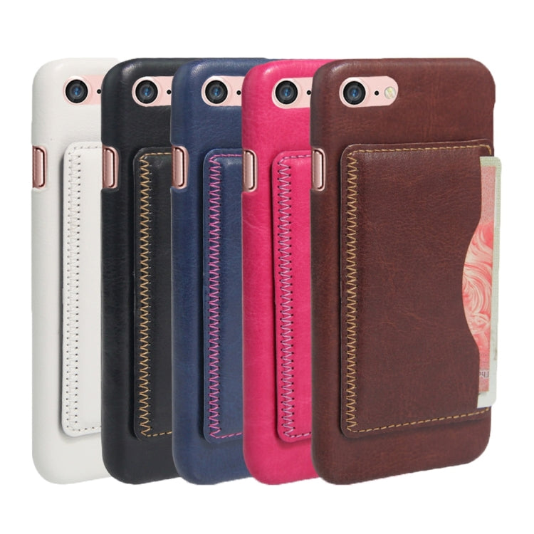 For  iPhone 8 & 7  Leather Case Back Shell Cover with Holder & Card Slot & Wallet