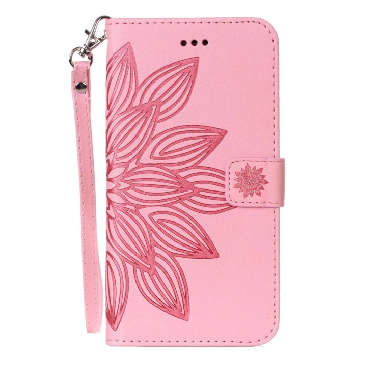 For  iPhone 8 & 7  Crazy Horse Texture Half Flower Printing Horizontal Flip Leather Case with Holder & Card Slots & Wallet & Lanyard