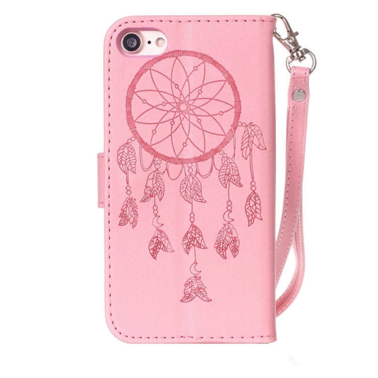 For  iPhone 8 & 7  Crazy Horse Texture Dream Catcher Printing Horizontal Flip Leather Case with Holder & Card Slots & Wallet & Lanyard