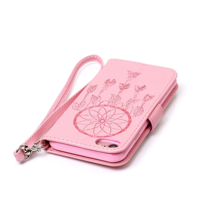 For  iPhone 8 & 7  Crazy Horse Texture Dream Catcher Printing Horizontal Flip Leather Case with Holder & Card Slots & Wallet & Lanyard