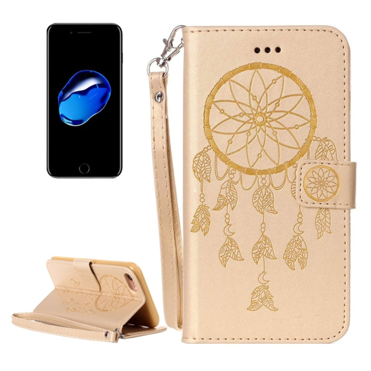 For  iPhone 8 & 7  Crazy Horse Texture Dream Catcher Printing Horizontal Flip Leather Case with Holder & Card Slots & Wallet & Lanyard