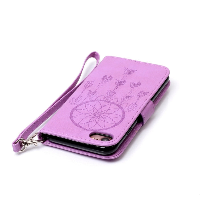 For  iPhone 8 & 7  Crazy Horse Texture Dream Catcher Printing Horizontal Flip Leather Case with Holder & Card Slots & Wallet & Lanyard