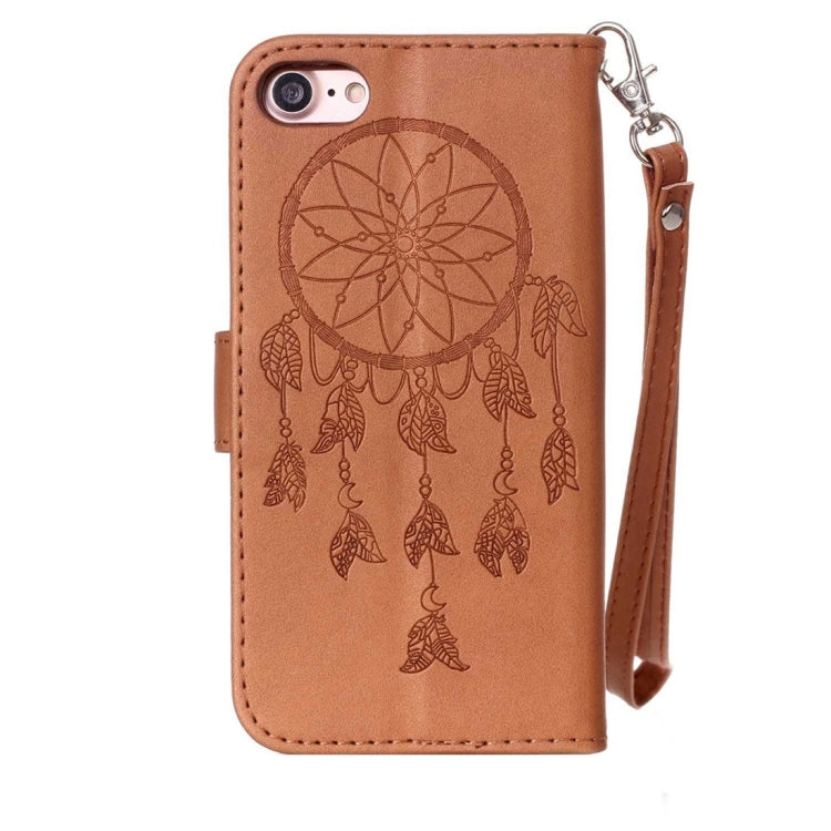For  iPhone 8 & 7  Crazy Horse Texture Dream Catcher Printing Horizontal Flip Leather Case with Holder & Card Slots & Wallet & Lanyard