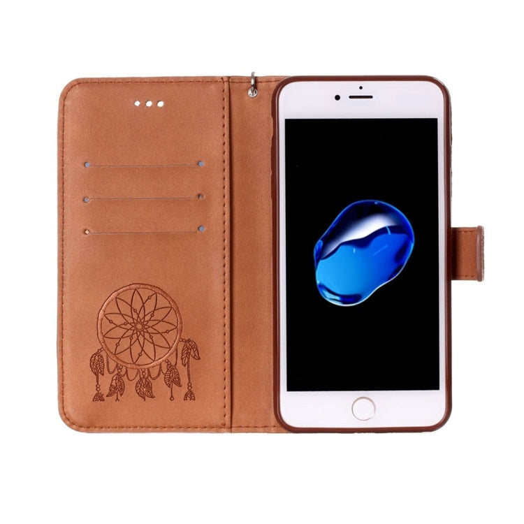For  iPhone 8 & 7  Crazy Horse Texture Dream Catcher Printing Horizontal Flip Leather Case with Holder & Card Slots & Wallet & Lanyard