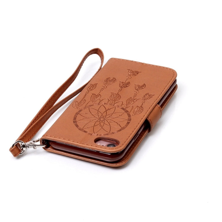 For  iPhone 8 & 7  Crazy Horse Texture Dream Catcher Printing Horizontal Flip Leather Case with Holder & Card Slots & Wallet & Lanyard