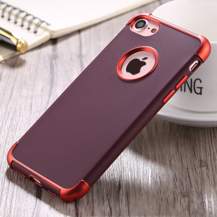 For  iPhone 8 & 7 Electroplating TPU Protective Back Cover Case