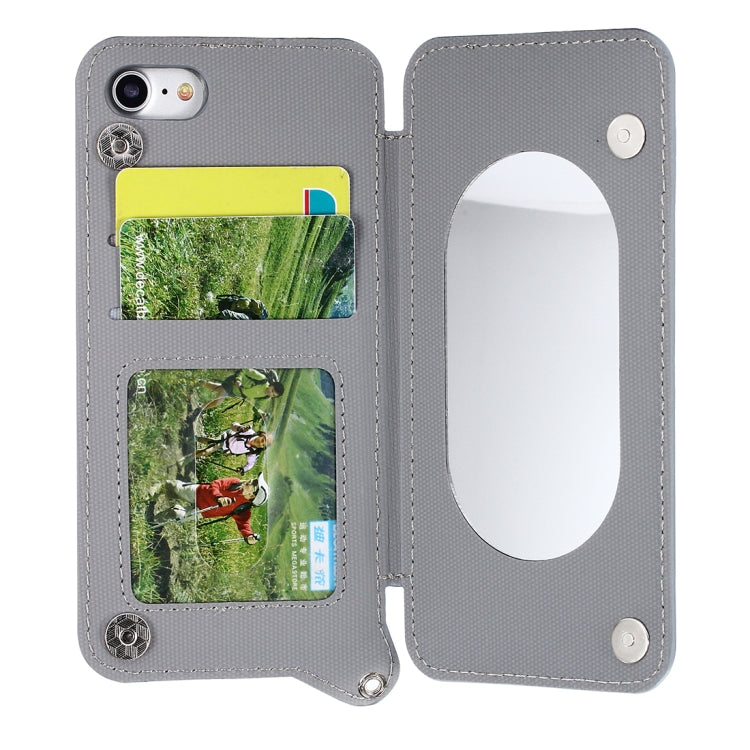 For iPhone SE 2020 & 8 & 7 Protective Back Case Cover with Card Slot & Photo Frame & Holder & Mirror