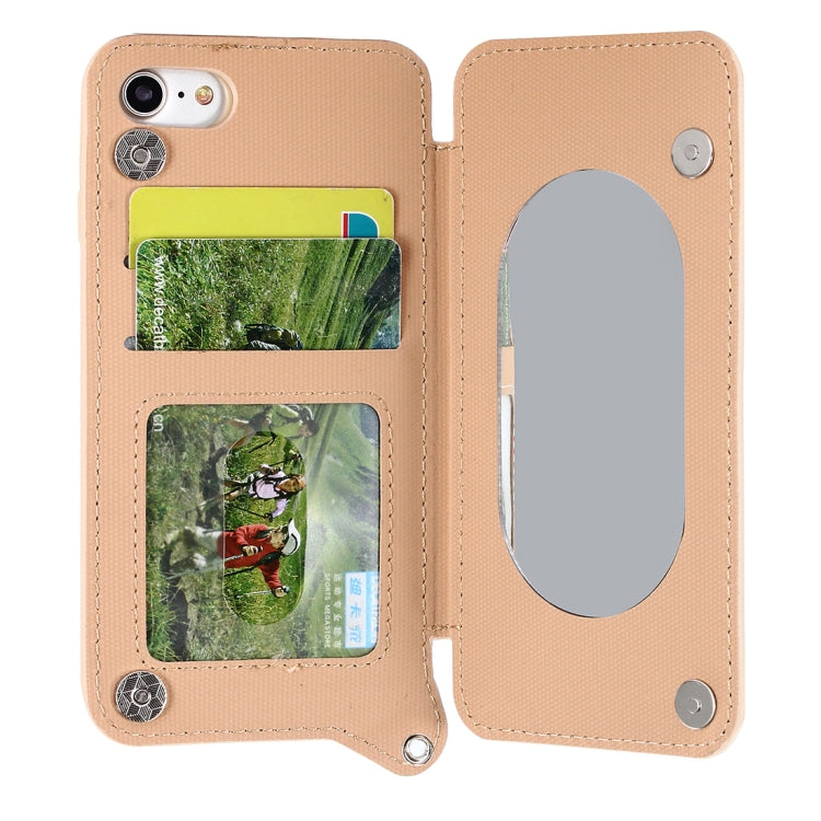 For iPhone SE 2020 & 8 & 7 Protective Back Case Cover with Card Slot & Photo Frame & Holder & Mirror