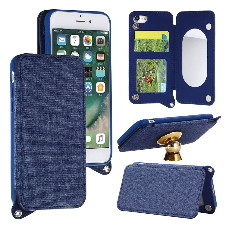 For iPhone SE 2020 & 8 & 7 Protective Back Case Cover with Card Slot & Photo Frame & Holder & Mirror